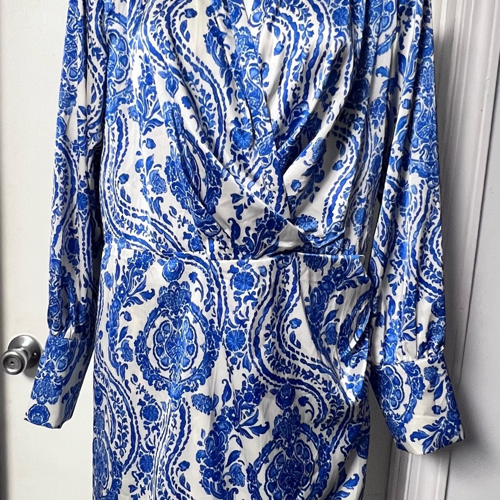 Fashion Nova Blue and White Mini Dress - Picture 4 of 12